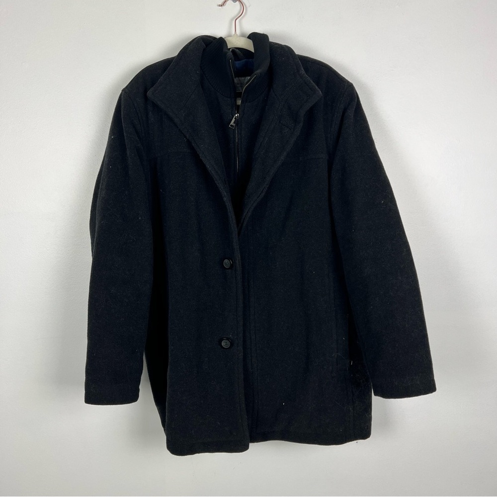 Marc New York Andrew Marc Coat Black Wool Blend Size Large